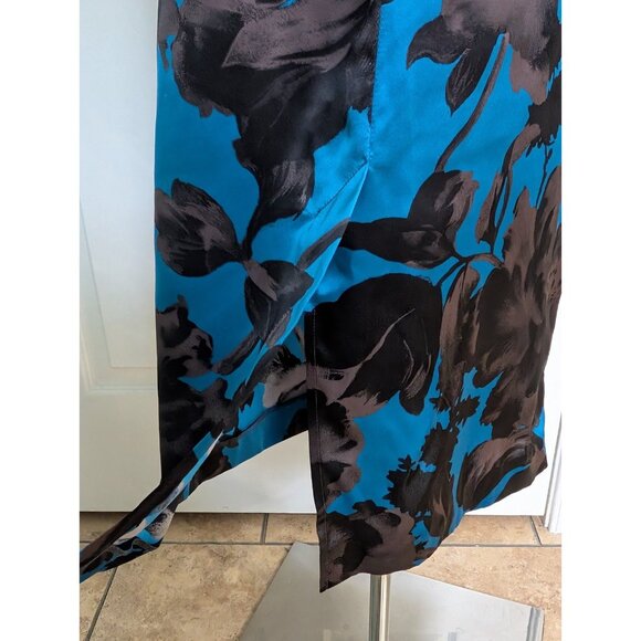 Dries Van Noten Silk Babydoll Slip Dress Sz 36 US 4/6 Blue Black Luxury - Picture 9 of 16